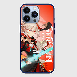 Чехол для iPhone 13 Pro Genshin Impact, Кадзуха, цвет: 3D-тёмно-синий