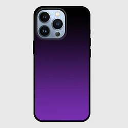 Чехол для iPhone 13 Pro Ночной градиент Фиолетовый, цвет: 3D-черный