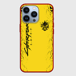 Чехол для iPhone 13 Pro CYBERPUNK 2077 КИБЕРПАНК 2077, цвет: 3D-красный