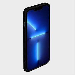 Чехол для iPhone 13 Pro Темно-синяя текстура камня, цвет: 3D-черный — фото 2