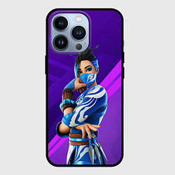 Чехол для iPhone 13 Pro Fortnite Blue Jade, цвет: 3D-черный