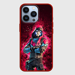 Чехол для iPhone 13 Pro Fortnite Bonehead, цвет: 3D-красный