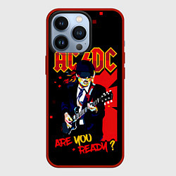 Чехол для iPhone 13 Pro ARE YOU REDY? ACDC, цвет: 3D-красный