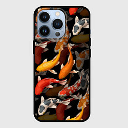 Чехол для iPhone 13 Pro Карпы кои Японские карпы, цвет: 3D-черный