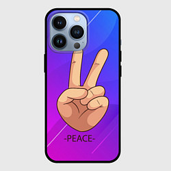 Чехол для iPhone 13 Pro ВСЕМ МИР PEACE Z, цвет: 3D-черный