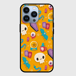 Чехол для iPhone 13 Pro Весенний Хэллоуин, цвет: 3D-черный