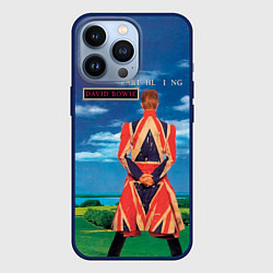 Чехол для iPhone 13 Pro Earthling - David Bowie, цвет: 3D-тёмно-синий