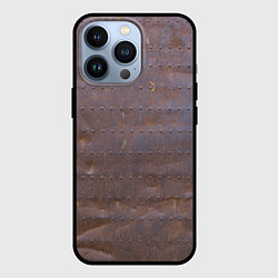 Чехол для iPhone 13 Pro Ржавый металл, цвет: 3D-черный