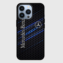 Чехол для iPhone 13 Pro MERCEDES LOGO NEON, цвет: 3D-черный