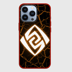 Чехол для iPhone 13 Pro ГЕО GEO СТИХИЯ, цвет: 3D-красный