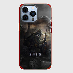 Чехол для iPhone 13 Pro СТАЛКЕР ТЕНИ ЧЕРНОБЫЛЯ STALKER SHADOW OF CHERNOBYL, цвет: 3D-красный