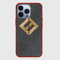 Чехол для iPhone 13 Pro Concrete and Gold - Foo Fighters, цвет: 3D-красный