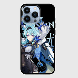 Чехол для iPhone 13 Pro Эола Genshin Impact, цвет: 3D-черный