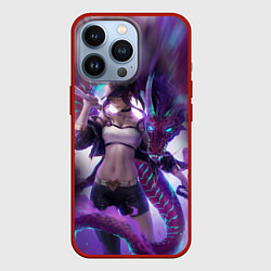 Чехол для iPhone 13 Pro LEAGUE OF LEGENDS AKALI ЛИГА ЛЕГЕНД АКАЛИ, цвет: 3D-красный