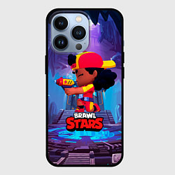 Чехол для iPhone 13 Pro Мэг с пушкой Brawl stars, цвет: 3D-черный