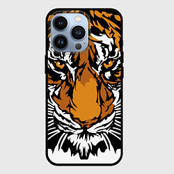 Чехол для iPhone 13 Pro Взгляд хозяина джунглей, цвет: 3D-черный