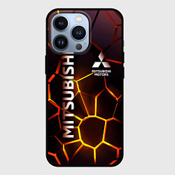 Чехол для iPhone 13 Pro Митсубиси подсветка 3D плит, цвет: 3D-черный
