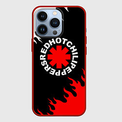 Чехол для iPhone 13 Pro RED HOT CHILI PEPPERS, RHCP, цвет: 3D-красный