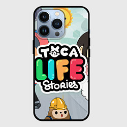 Чехол для iPhone 13 Pro Toca Life: Stories, цвет: 3D-черный