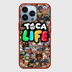 Чехол для iPhone 13 Pro Toca Life, цвет: 3D-красный