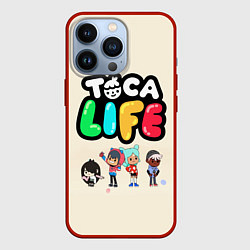 Чехол для iPhone 13 Pro Toca Life: Persons, цвет: 3D-красный