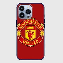 Чехол для iPhone 13 Pro Manchester United F C, цвет: 3D-тёмно-синий