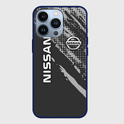 Чехол для iPhone 13 Pro Nissan Car Ниссан, цвет: 3D-тёмно-синий