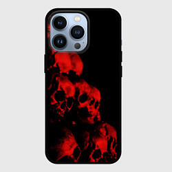 Чехол для iPhone 13 Pro Черепа свалка, цвет: 3D-черный