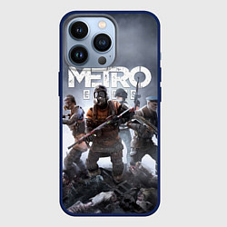 Чехол для iPhone 13 Pro МЕТРО ИСХОД АРТЁМ ,ЯДЕРНАЯ ЗИМА METRO EXODUS, цвет: 3D-тёмно-синий