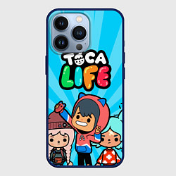 Чехол для iPhone 13 Pro Toca Life: Friends, цвет: 3D-тёмно-синий
