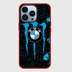 Чехол для iPhone 13 Pro MONSTER BMW MONSTER ENERGY, цвет: 3D-красный