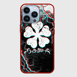 Чехол для iPhone 13 Pro BLACK CLOVER GLITCHF FLASHES, цвет: 3D-красный