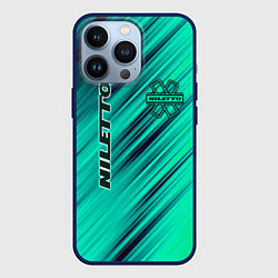 Чехол для iPhone 13 Pro Нилетто Niletto лого, цвет: 3D-тёмно-синий