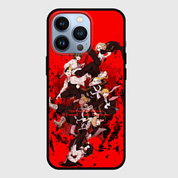 Чехол для iPhone 13 Pro Токийские мстители Главные герои в кровавом водоро, цвет: 3D-черный