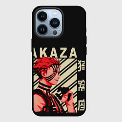 Чехол для iPhone 13 Pro Клинок демонов Akaza, цвет: 3D-черный