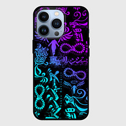 Чехол для iPhone 13 Pro ТАТУ ТОКЙСКИЕ МСТИТЕЛИ НЕОН, цвет: 3D-черный