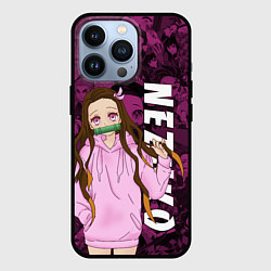 Чехол для iPhone 13 Pro НЕЗУКО, КЛИНОК РАССЕКАЮЩИЙ ДЕМОНОВ, цвет: 3D-черный