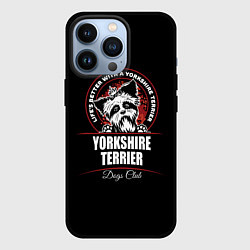 Чехол для iPhone 13 Pro Йоркширский Терьер Yorkshire Terrier, цвет: 3D-черный