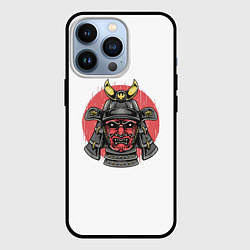 Чехол для iPhone 13 Pro Красный Шлем Самурая, цвет: 3D-черный