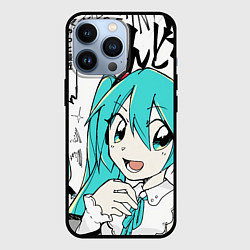 Чехол для iPhone 13 Pro Hatsune Miku Vocaloid, цвет: 3D-черный