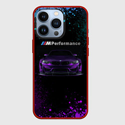 Чехол для iPhone 13 Pro BMW M4 PERFORMANCE, цвет: 3D-красный