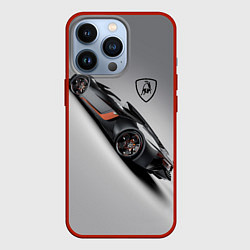 Чехол для iPhone 13 Pro Lamborghini - не для всех!, цвет: 3D-красный