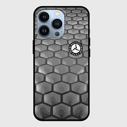 Чехол для iPhone 13 Pro Mercedes-Benz pattern, цвет: 3D-черный