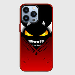 Чехол для iPhone 13 Pro Geometry Dash: Demon Smile, цвет: 3D-красный
