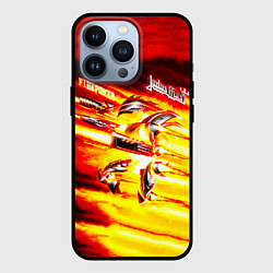 Чехол для iPhone 13 Pro Firepower - Judas Priest, цвет: 3D-черный