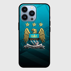 Чехол для iPhone 13 Pro Manchester City Teal Themme, цвет: 3D-черный
