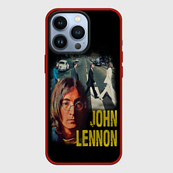 Чехол для iPhone 13 Pro The Beatles John Lennon, цвет: 3D-красный