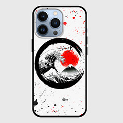 Чехол для iPhone 13 Pro САКУРА, КРАСНОЕ СОЛНЦЕ ЯПОНИИ, ФУДЗИЯМА, цвет: 3D-черный