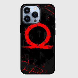 Чехол для iPhone 13 Pro GOD OF WAR CRATOS LOGO, цвет: 3D-черный