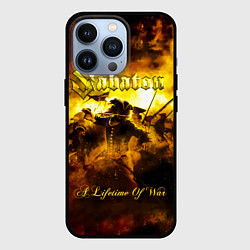 Чехол для iPhone 13 Pro A Lifetime of War - Sabaton, цвет: 3D-черный